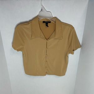 Forever 21 Cropped Collared Shirt